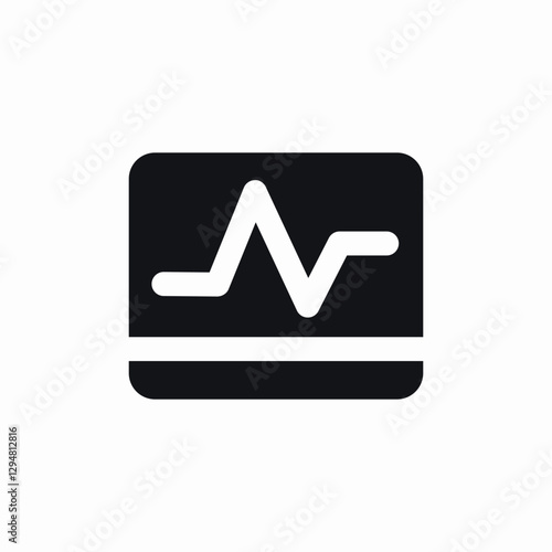 heart rate screening icon sign vector