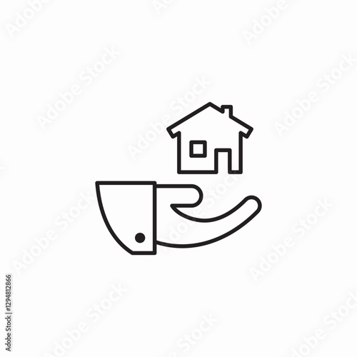 home insurance icon sign vector