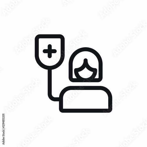 iv treatment icon sign vector