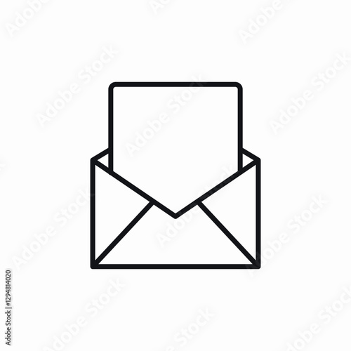 open message icon sign vector