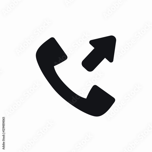 outgoing call icon sign vector