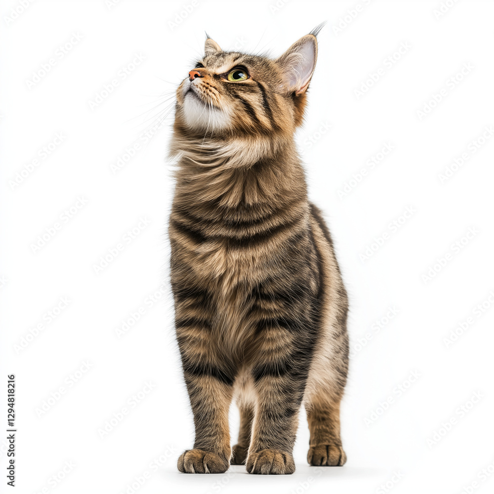 Fototapeta premium Tigerkatze blickt in die Kamera