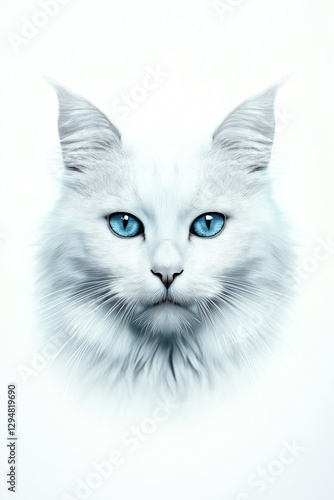 Wallpaper Mural Katzengesicht mit leuchtend blauen Augen als künstlerische Darstellung

 Torontodigital.ca