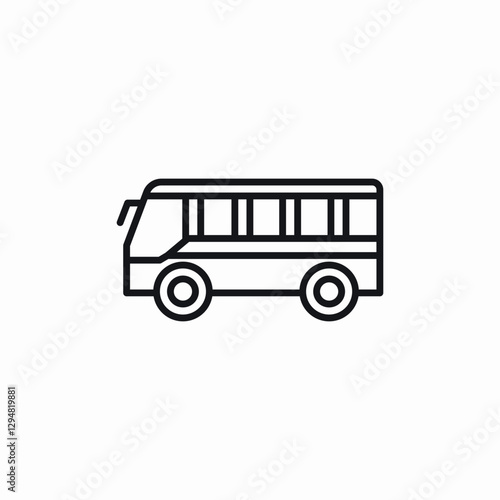 bus station icon sign vector