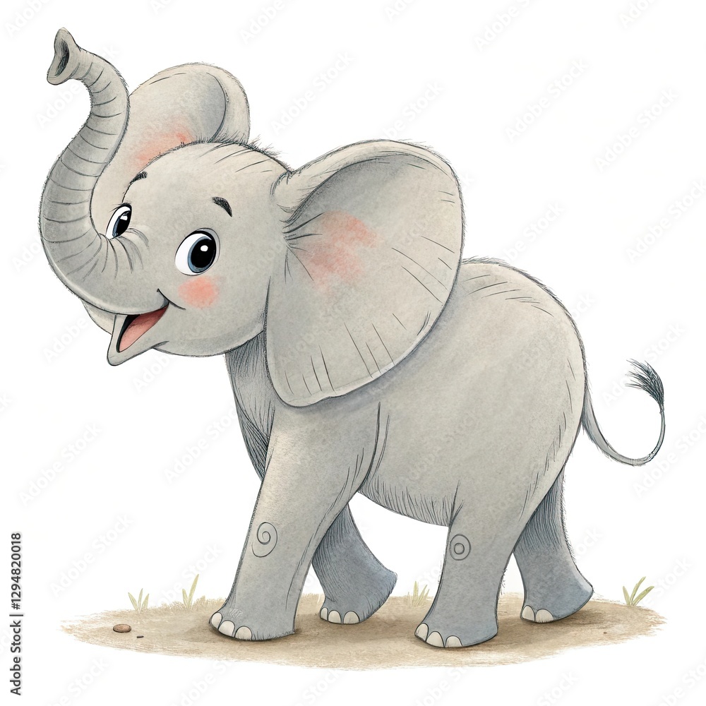 Obraz premium elephant isolated on white