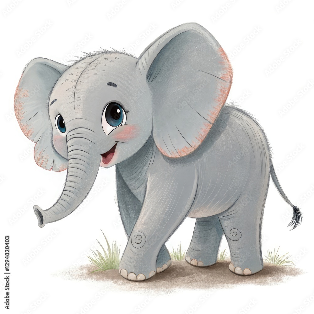 Fototapeta premium elephant isolated on white