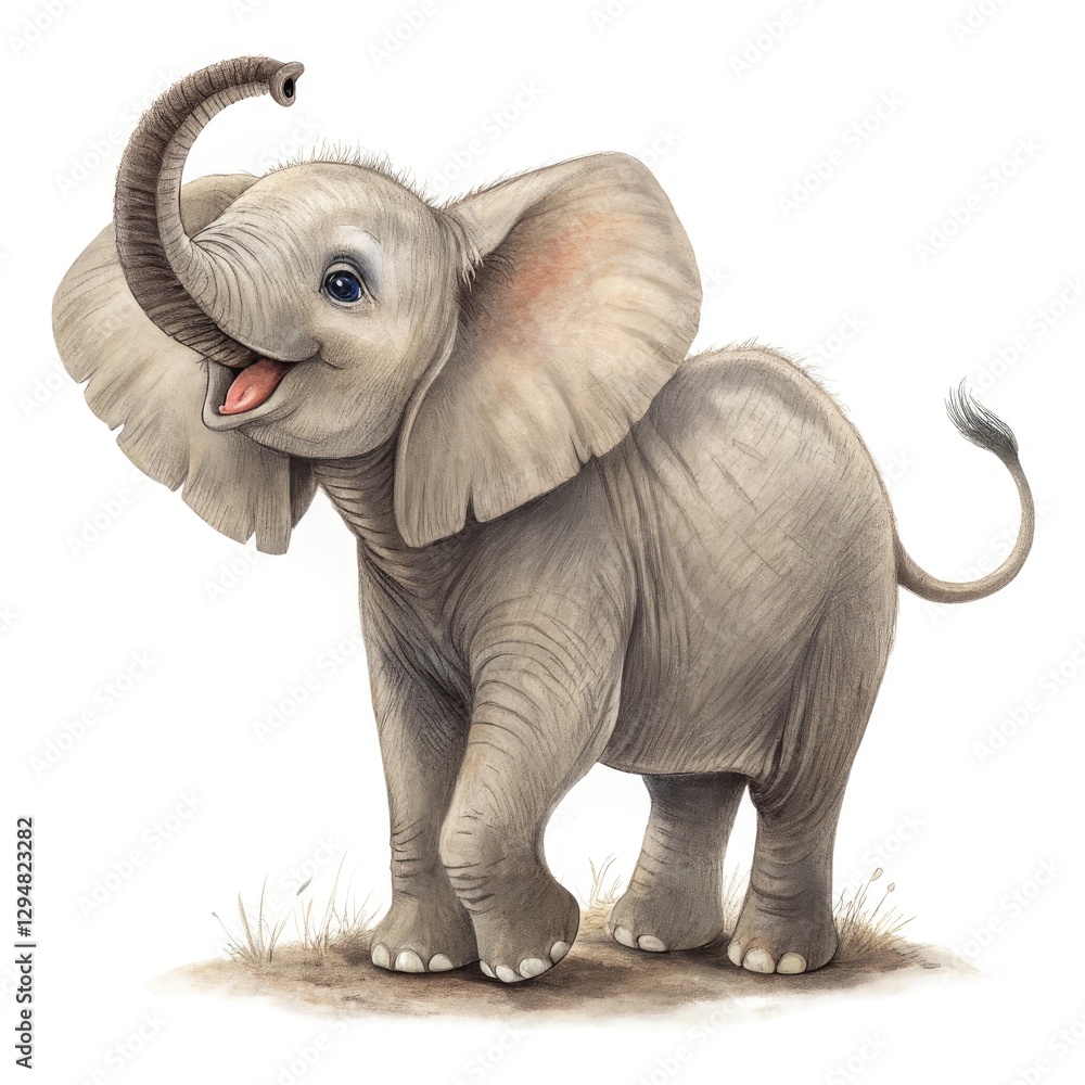 Obraz premium elephant isolated on white