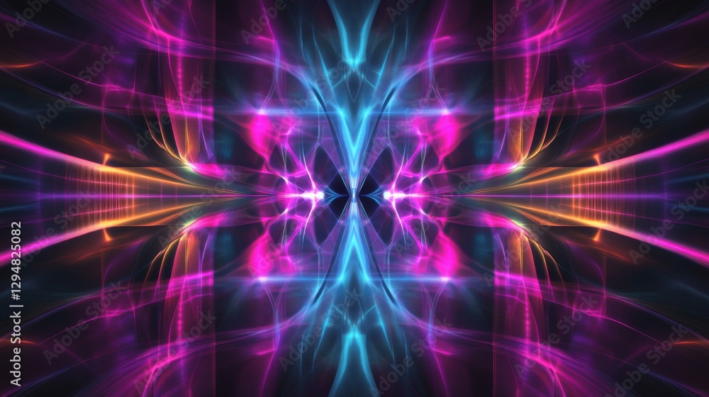 Vibrant Abstract Background with Pink Purple Neon Lights Vibrant Abstract Background with Pink Purple Neon Lights