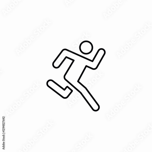 running capture icon sign vector