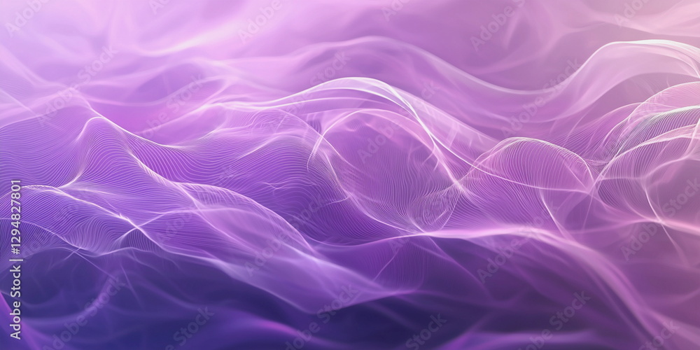 Obraz premium Purple abstract background. Light wave texture with iridescent