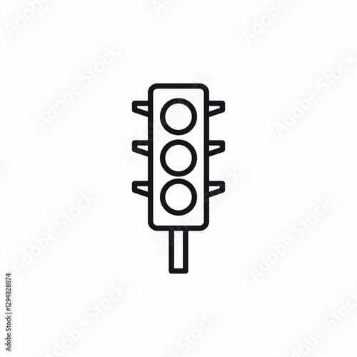 vehicle traffic lights icon sign vector