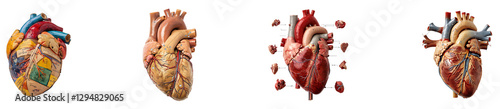 Wallpaper Mural Human heart on transparent background collection set Torontodigital.ca