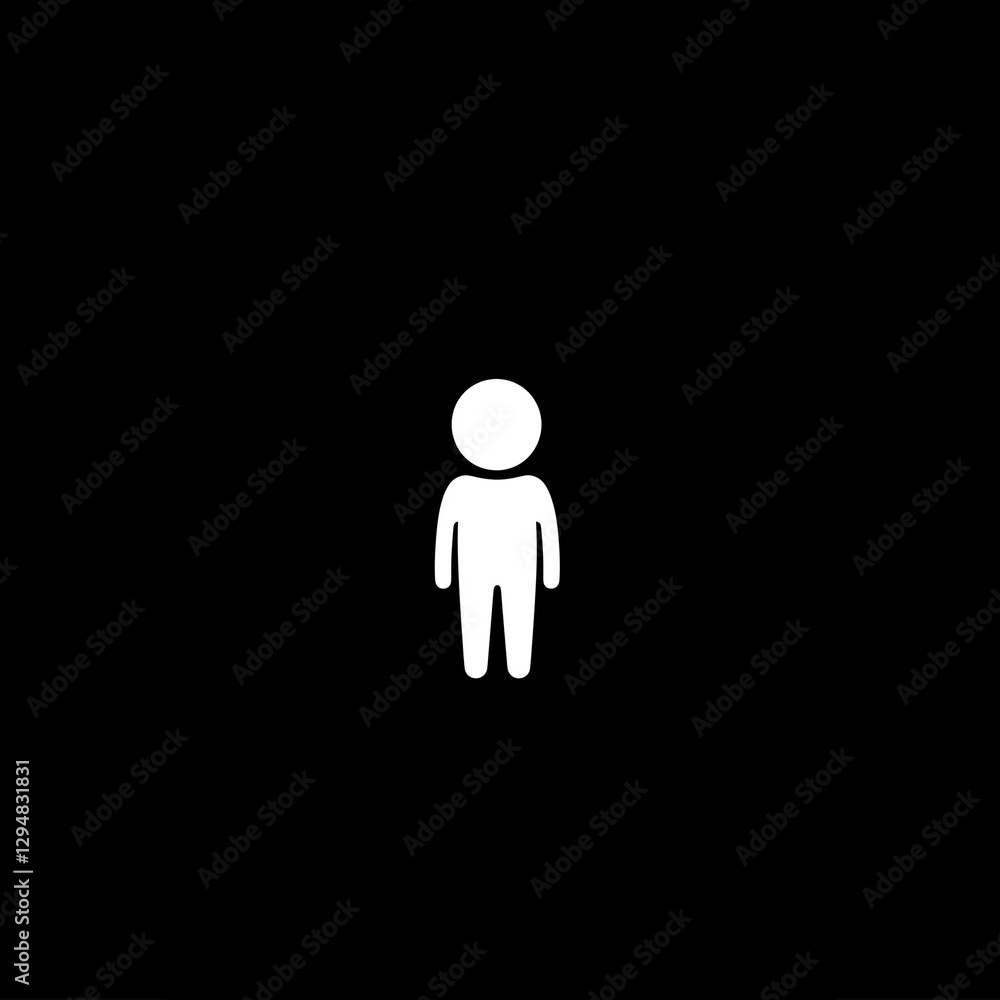 Fototapeta premium Eindeutige Person strahlt im Kontrast zur grauen Menschenmenge