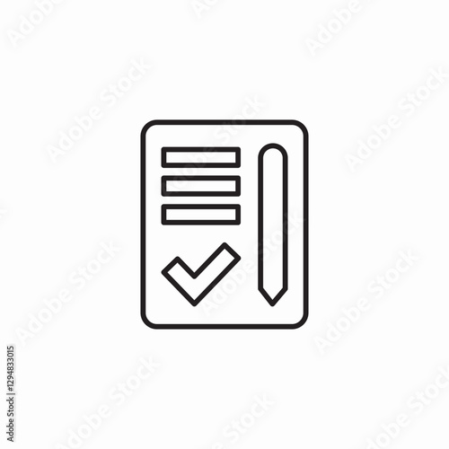 document completion icon sign vector