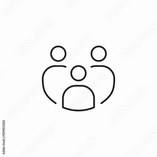 family system icon sign vector