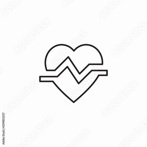 heart beat icon sign vector