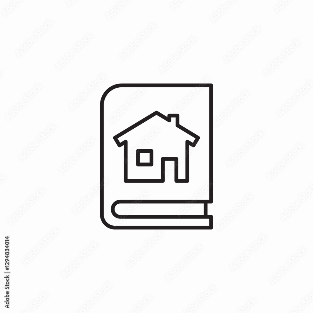 real estate book icon sign vector real estate book icon sign vector