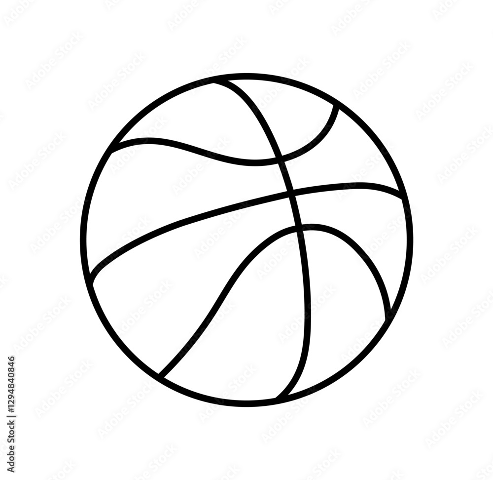 Basketball icon. outline and filled vector illustration. Basketball icon. outline and filled vector illustration.