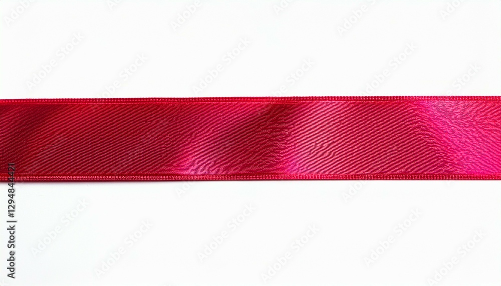 Obraz premium red ribbon on white background