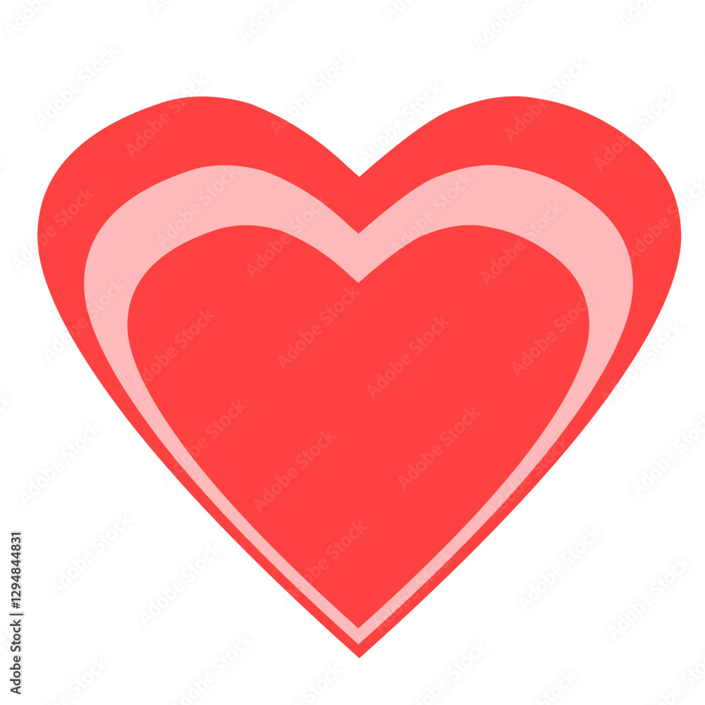 Elegant Simple Love Vector Illustration Elegant Simple Love Vector Illustration