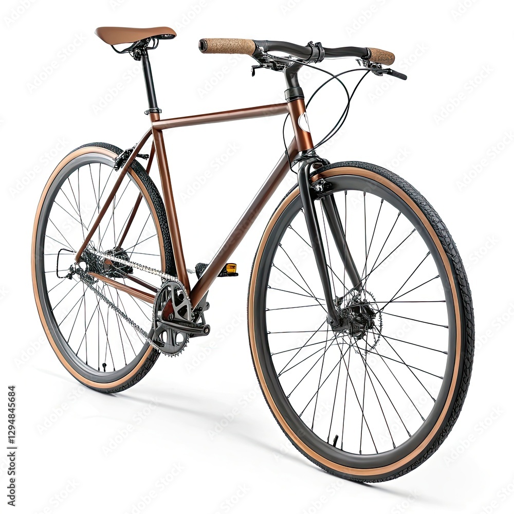 Fototapeta premium bicycle isolated on white background