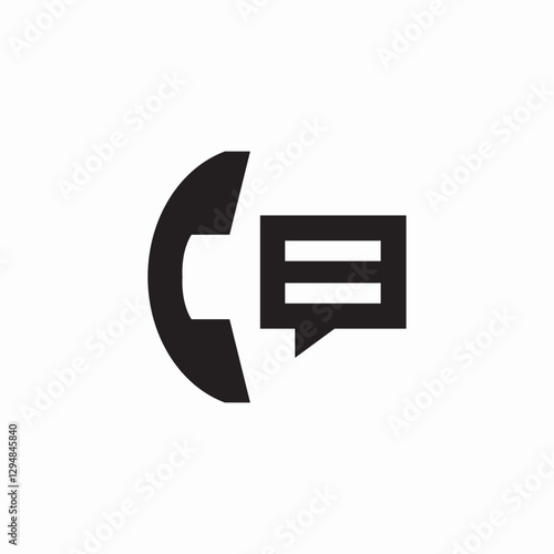 call speech icon sign vector