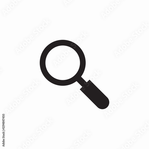 magnify glass icon sign vector