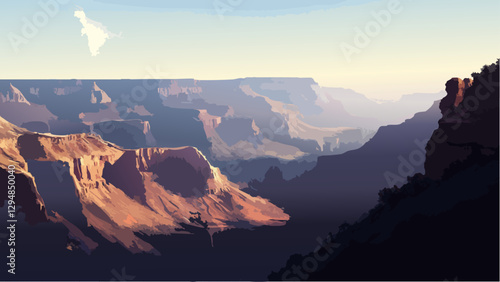 A Dreamlike View of the Grand Canyon