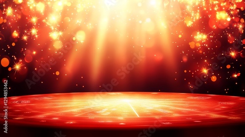 Radiant casino night background for virtual events and promotions