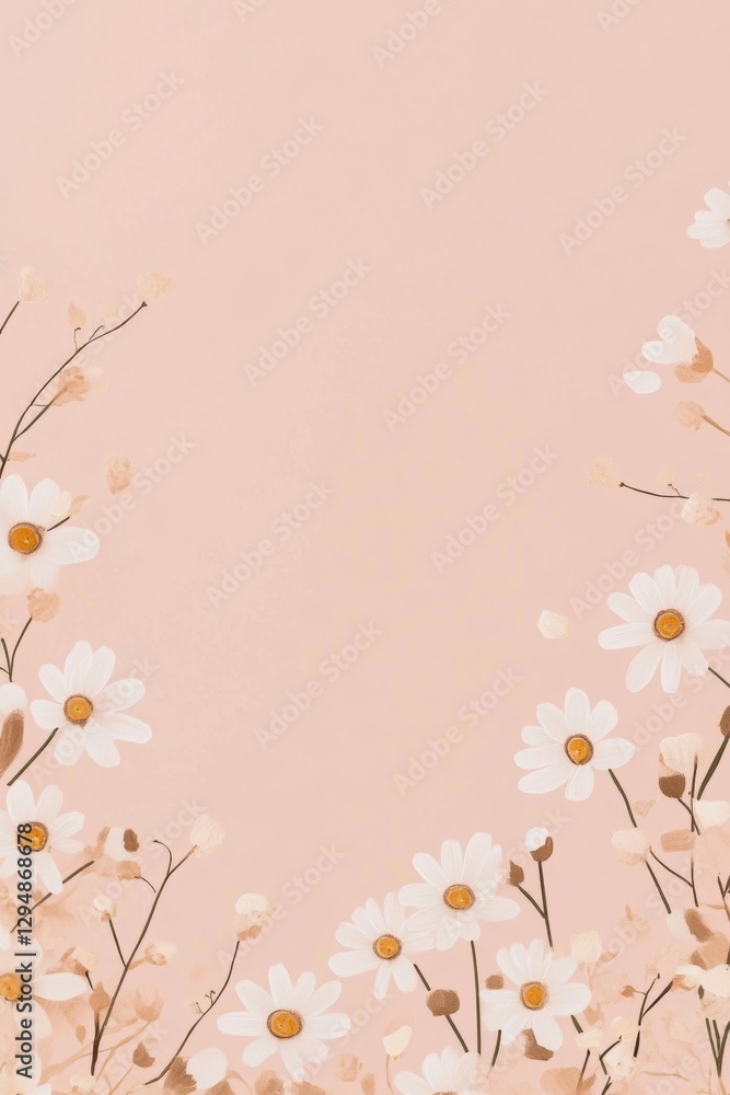 Beautiful background template made of Spring flowers. Beautiful background template made of Spring flowers.