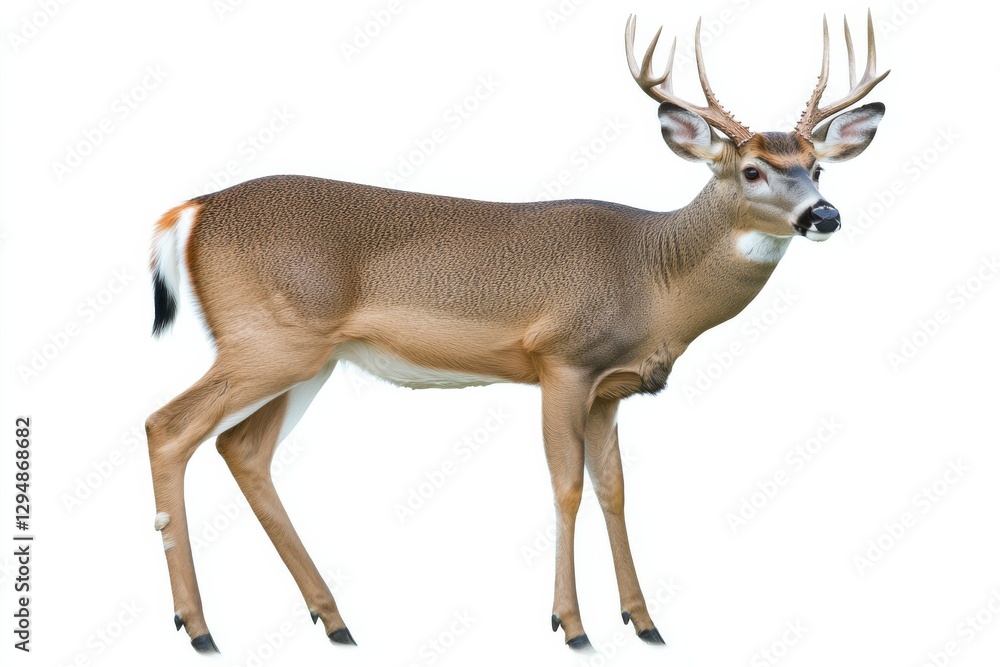 Obraz premium Whitetail deer standing gracefully in a natural setting during daylight hours