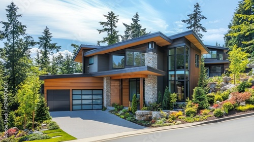 Wallpaper Mural Contemporary Homes and Townhouses in Modern Design
 Torontodigital.ca