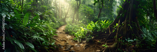Wallpaper Mural The Uncharted Path: A Beautiful Journey Through Tropical Singapore Hiking Trails Torontodigital.ca