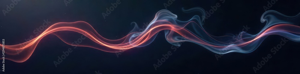 wispy tendrils of smoke curl on inky blackness, misty, black background wispy tendrils of smoke curl on inky blackness, misty, black background