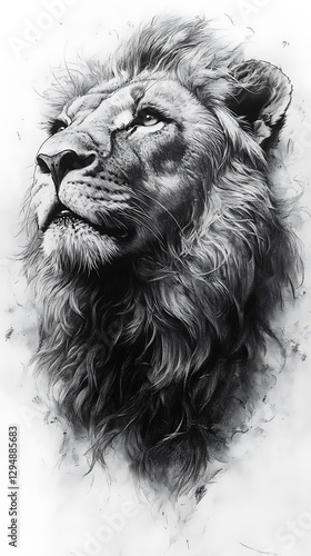 Wallpaper Mural Lion drawing detailed sketch pencil high resolution hd image Torontodigital.ca
