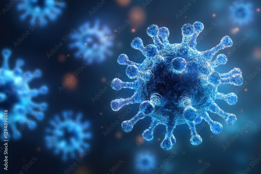 Coronavirus COVID 19 Detailed Molecular Structure Virus Floating 3D Science Virology Microbiology Coronavirus COVID 19 Detailed Molecular Structure Virus Floating 3D Science Virology Microbiology