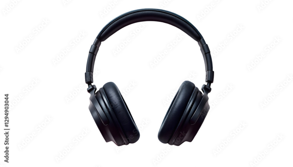 Fototapeta premium 3D Render Headphones, Wireless Technology, Audio Equipment Illustration
