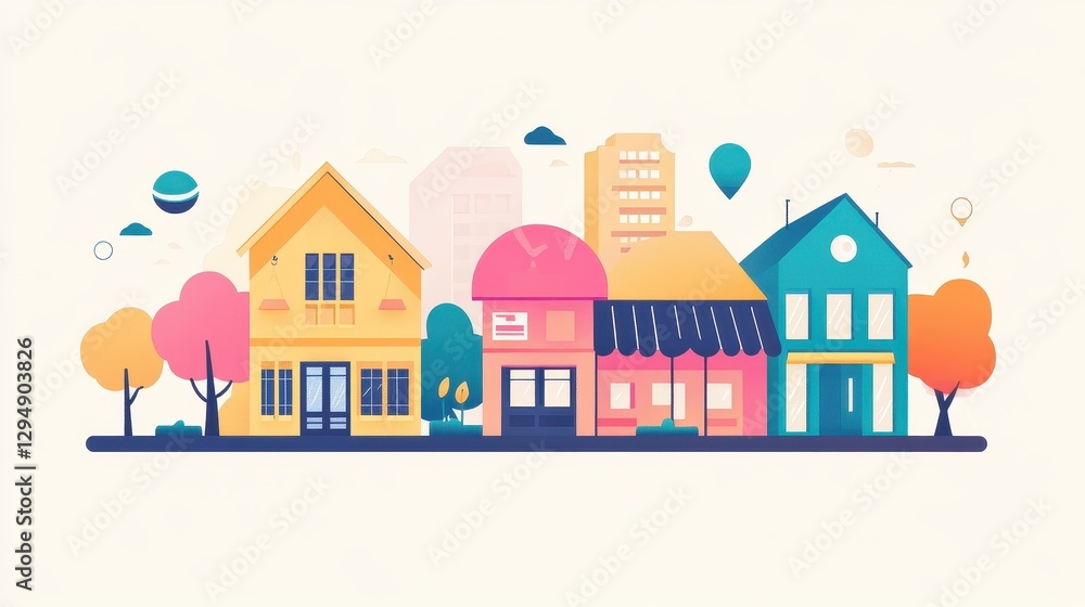 Business growth flat design front view startup theme cartoon drawing colored pastel. Business growth flat design front view startup theme cartoon drawing colored pastel.