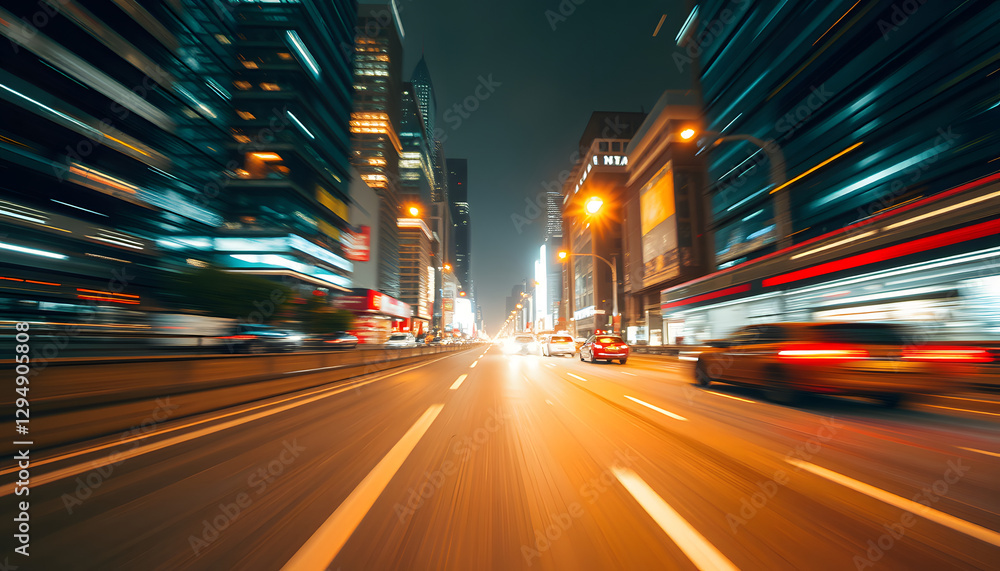 Panoramic high speed technology in big city concept, light abstract background. Speed concept, dinamic scene. with white shades Panoramic high speed technology in big city concept, light abstract background. Speed concept, dinamic scene. with white shades