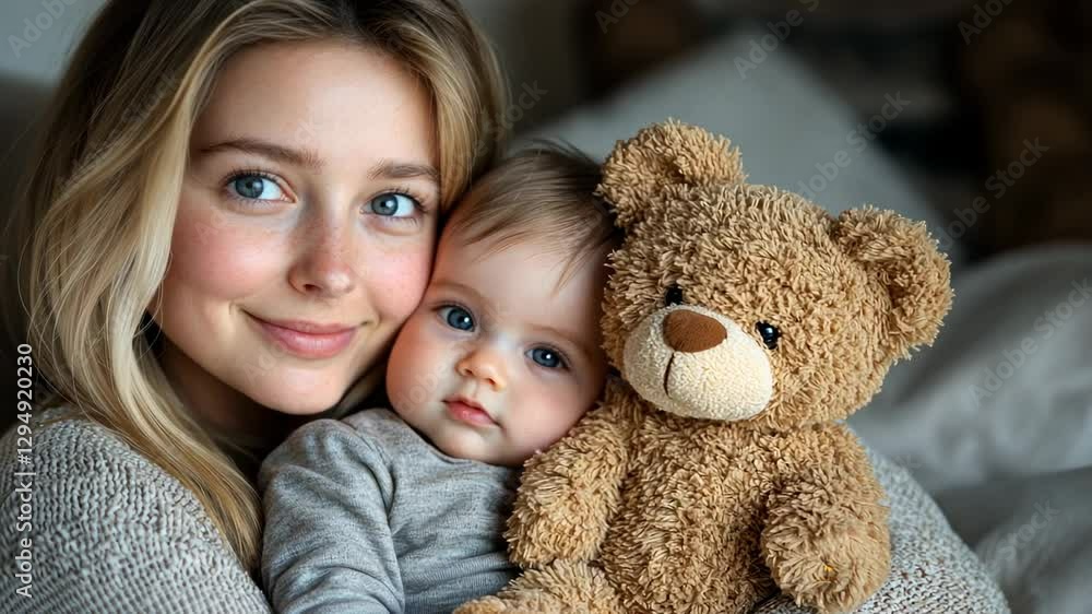 A Mother's Love: Tender Moments with Baby and Teddy A Mother's Love: Tender Moments with Baby and Teddy