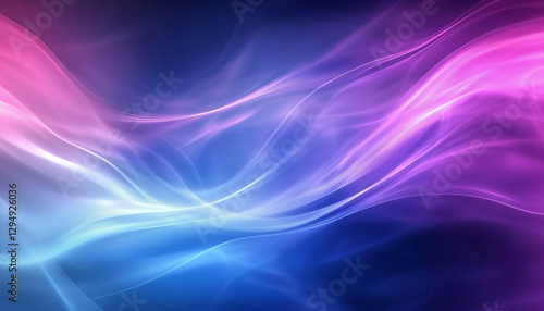 Wallpaper Mural A high-resolution abstract wavy gradient background in vibrant blues and purples, with a soft blur effect. Torontodigital.ca