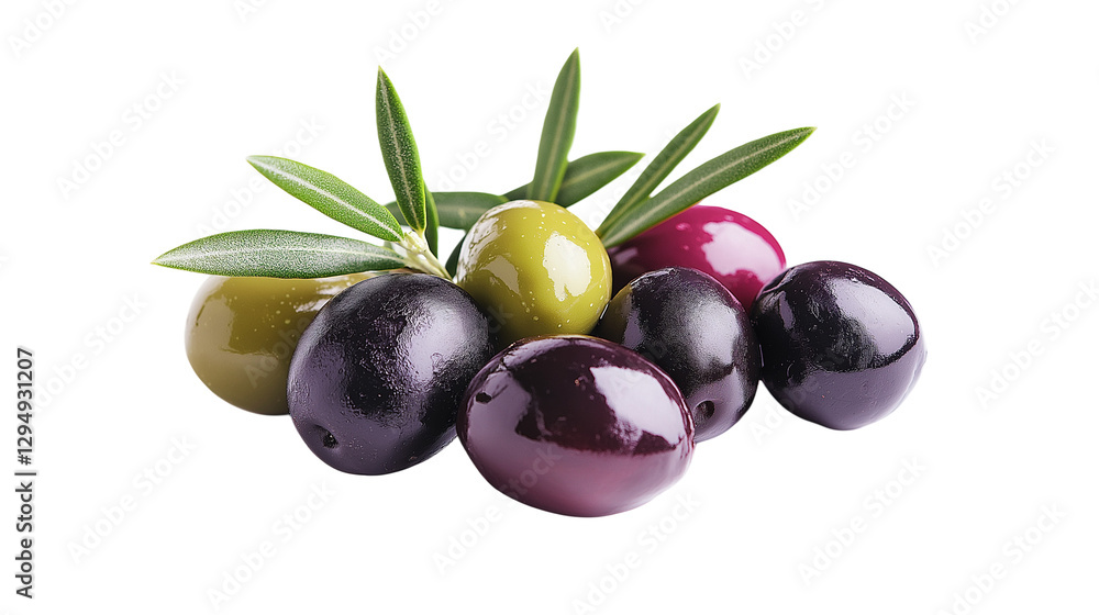 olives with leaves isolated on white background , transparent png olives with leaves isolated on white background , transparent png