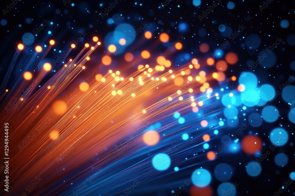 Fiber Optic Strands Digital Surrealism Abstract Art Fiber Optic Strands Digital Surrealism Abstract Art