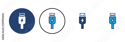 Usb icon vector. Flash disk icon vector