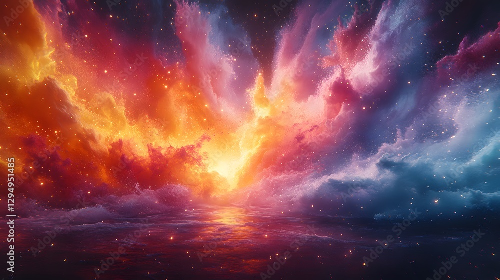 A Dance of Creativity: The Explosive Colors and Holographic Hues of a Visually Arresting Scene that Engages Emotions A Dance of Creativity: The Explosive Colors and Holographic Hues of a Visually Arresting Scene that Engages Emotions