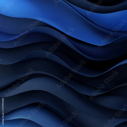 Calm and Sophisticated Blue Tone Gradient Background, Generative AI