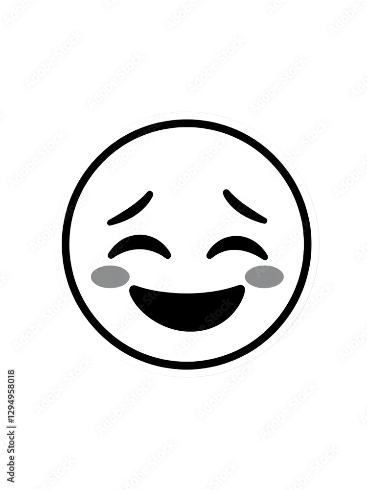 Black and white smiling, crying, sleeping, cool, laughing, winking face icon sticker. Emoji, emoticon outline pixel art isolated element. Black and white smiling, crying, sleeping, cool, laughing, winking face icon sticker. Emoji, emoticon outline pixel art isolated element.