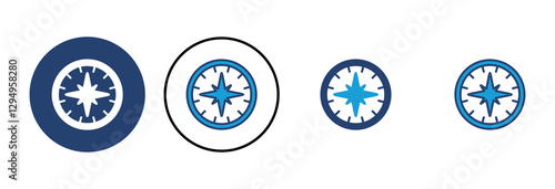 Compass icon vector. arrow compass icon vector