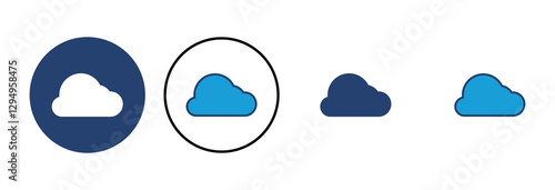 cloud icon vector. cloud vector icon