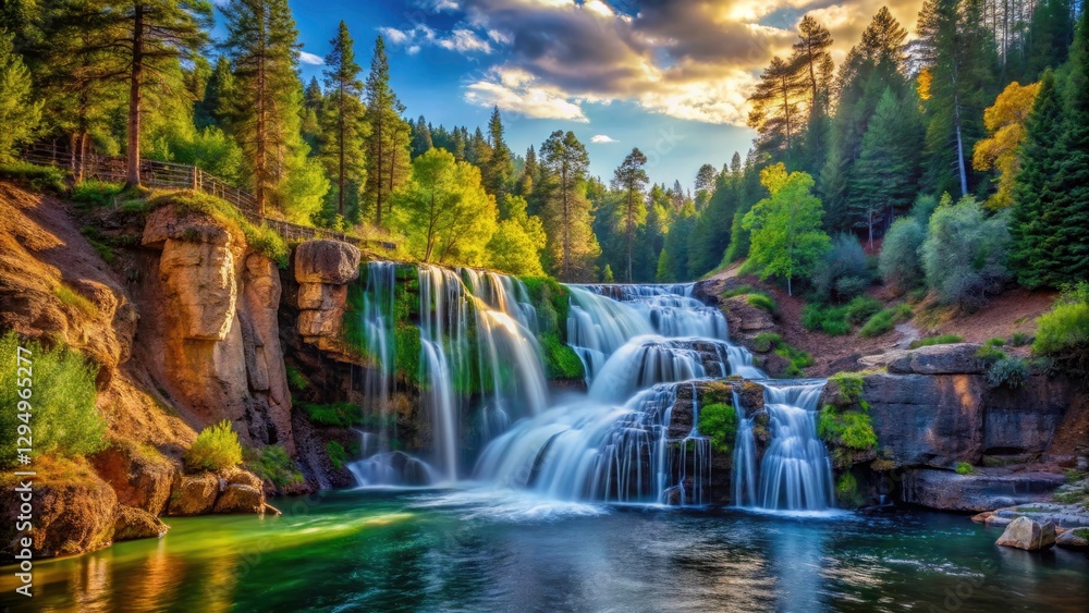 Surreal Soda Dam Falls: Ethereal New Mexico Waterfall Photography Surreal Soda Dam Falls: Ethereal New Mexico Waterfall Photography